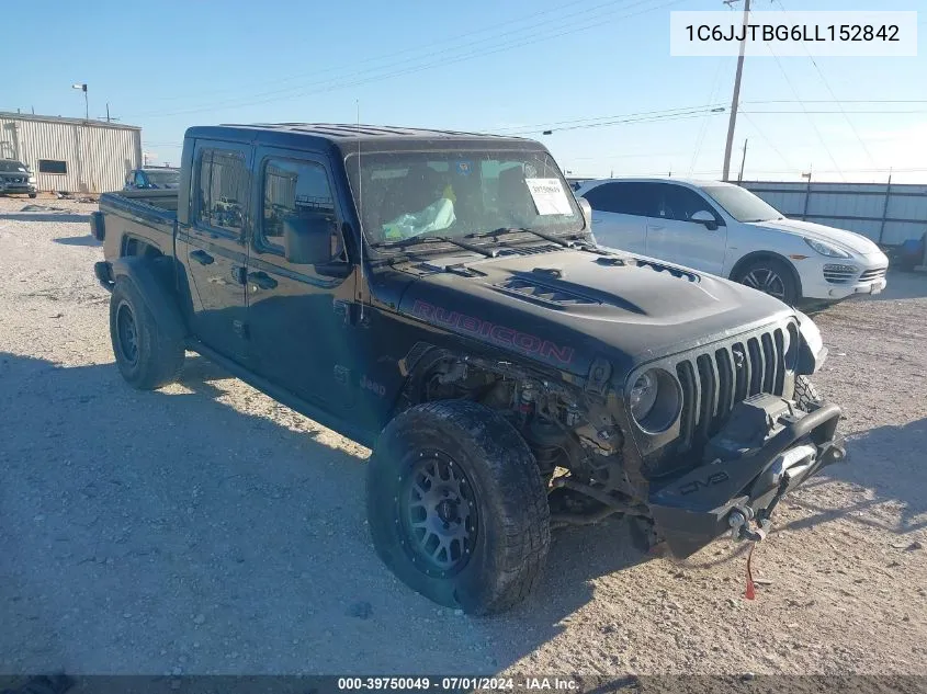 1C6JJTBG6LL152842 2020 Jeep Gladiator Rubicon 4X4