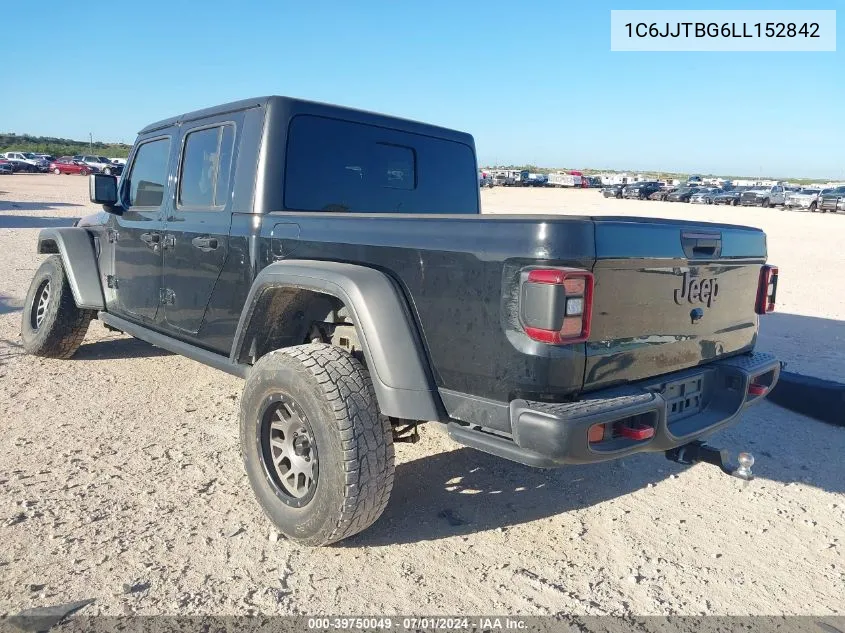 1C6JJTBG6LL152842 2020 Jeep Gladiator Rubicon 4X4