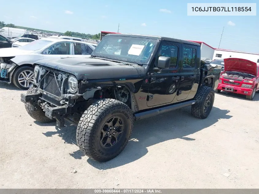 2020 Jeep Gladiator Rubicon 4X4 VIN: 1C6JJTBG7LL118554 Lot: 39860444