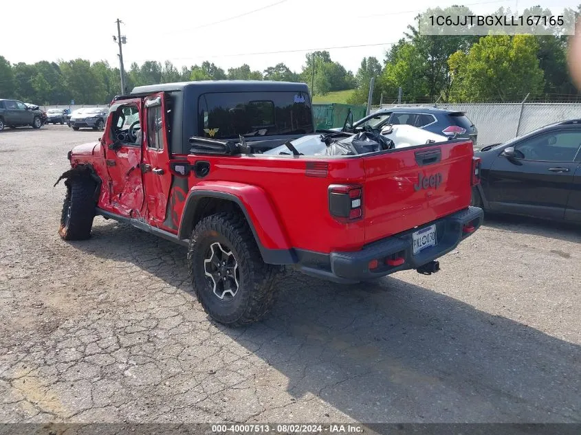 1C6JJTBGXLL167165 2020 Jeep Gladiator Rubicon 4X4