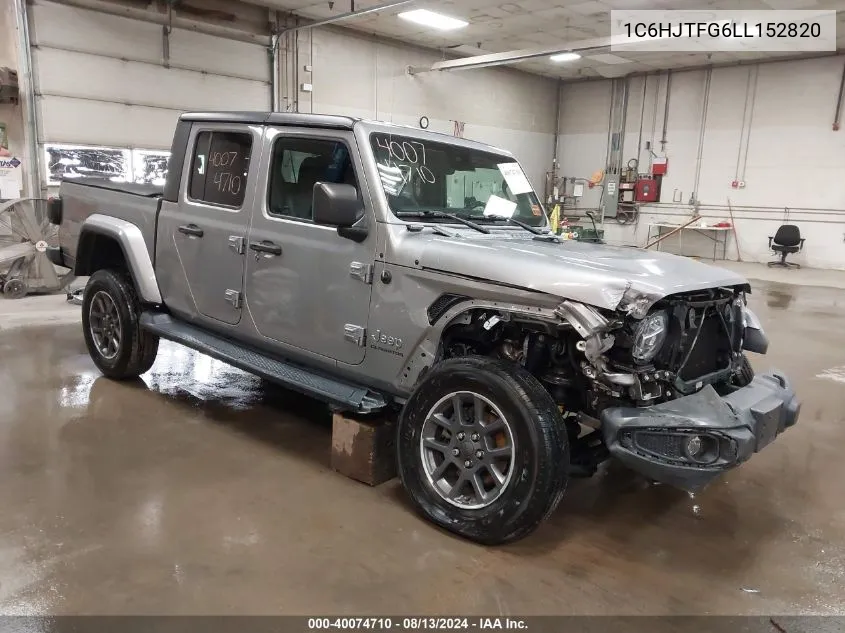 2020 Jeep Gladiator Overland 4X4 VIN: 1C6HJTFG6LL152820 Lot: 40074710