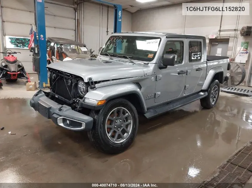 2020 Jeep Gladiator Overland 4X4 VIN: 1C6HJTFG6LL152820 Lot: 40074710