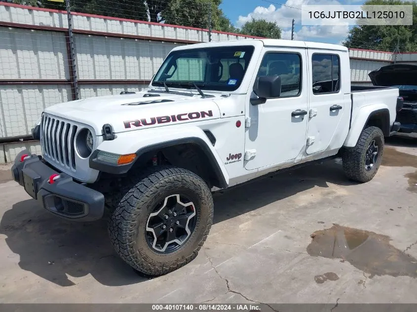 1C6JJTBG2LL125010 2020 Jeep Gladiator Rubicon 4X4