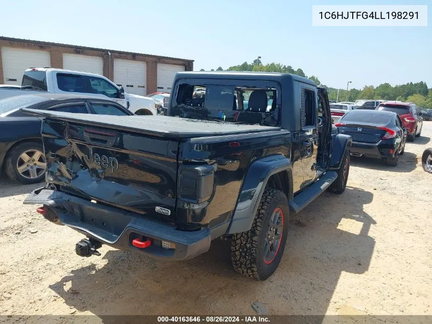 2020 Jeep Gladiator Overland 4X4 VIN: 1C6HJTFG4LL198291 Lot: 40163646