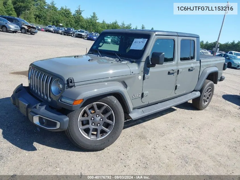 1C6HJTFG7LL153216 2020 Jeep Gladiator Overland 4X4