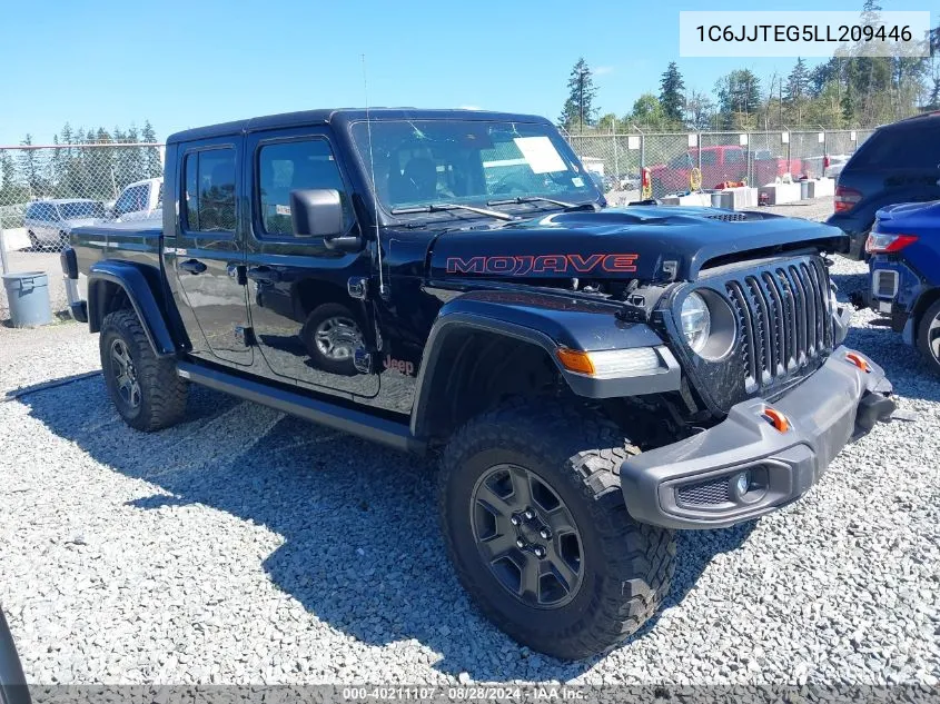 2020 Jeep Gladiator Mojave 4X4 VIN: 1C6JJTEG5LL209446 Lot: 40211107