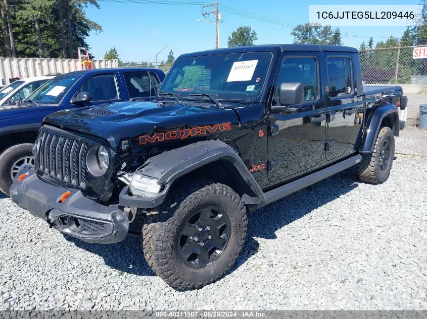 2020 Jeep Gladiator Mojave 4X4 VIN: 1C6JJTEG5LL209446 Lot: 40211107