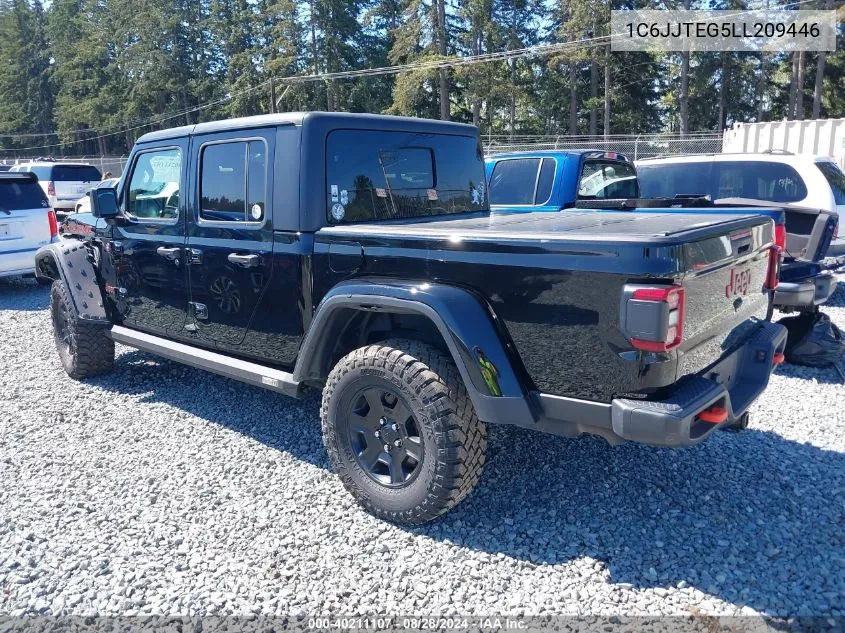 2020 Jeep Gladiator Mojave 4X4 VIN: 1C6JJTEG5LL209446 Lot: 40211107