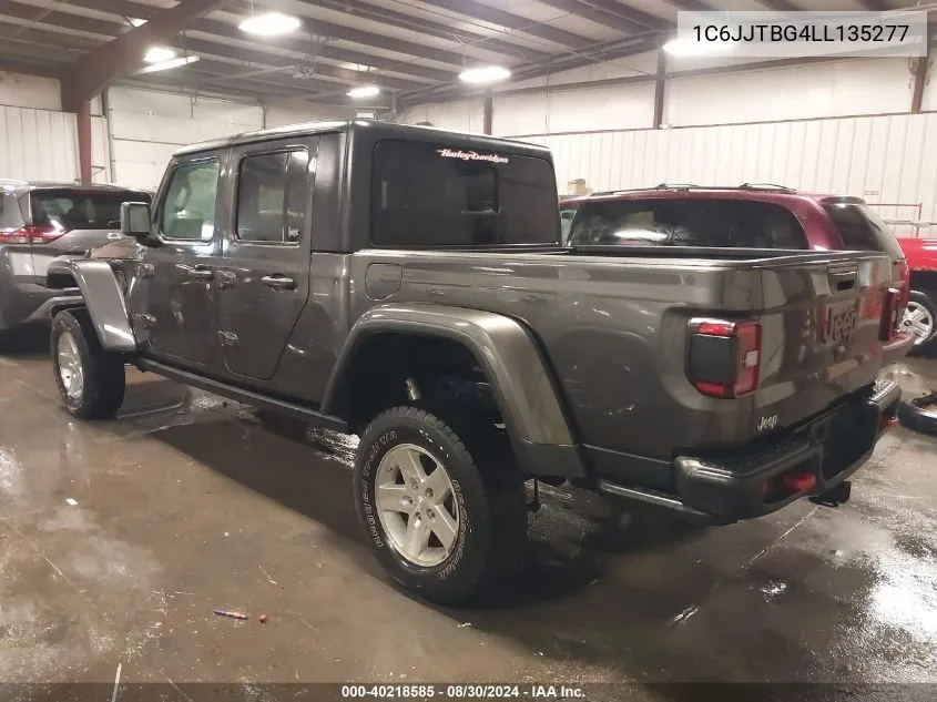 2020 Jeep Gladiator Rubicon 4X4 VIN: 1C6JJTBG4LL135277 Lot: 40218585