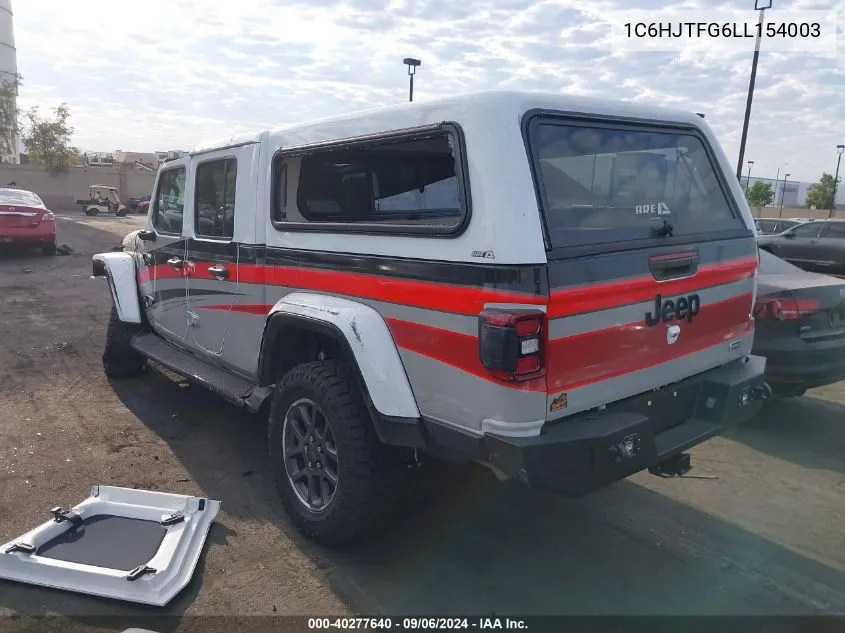 2020 Jeep Gladiator Overland 4X4 VIN: 1C6HJTFG6LL154003 Lot: 40277640