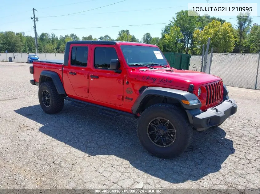 2020 Jeep Gladiator Sport S 4X4 VIN: 1C6JJTAG2LL210995 Lot: 40284918