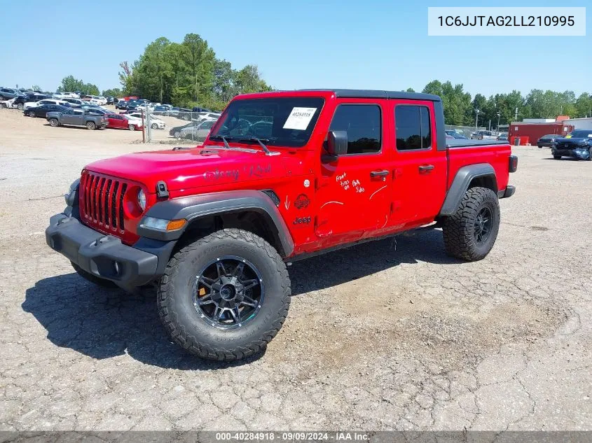 2020 Jeep Gladiator Sport S 4X4 VIN: 1C6JJTAG2LL210995 Lot: 40284918