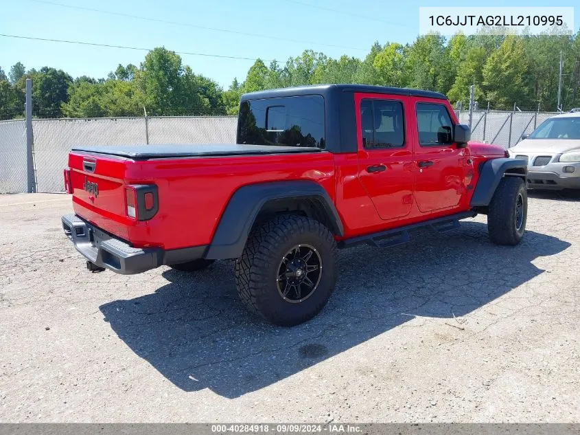 2020 Jeep Gladiator Sport S 4X4 VIN: 1C6JJTAG2LL210995 Lot: 40284918