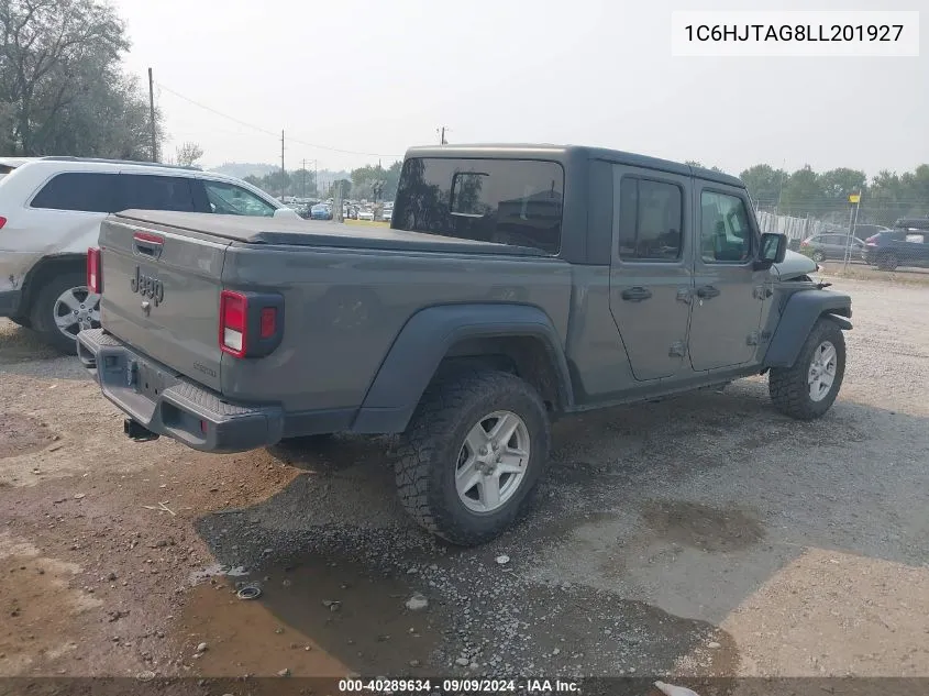 2020 Jeep Gladiator Sport S 4X4 VIN: 1C6HJTAG8LL201927 Lot: 40289634