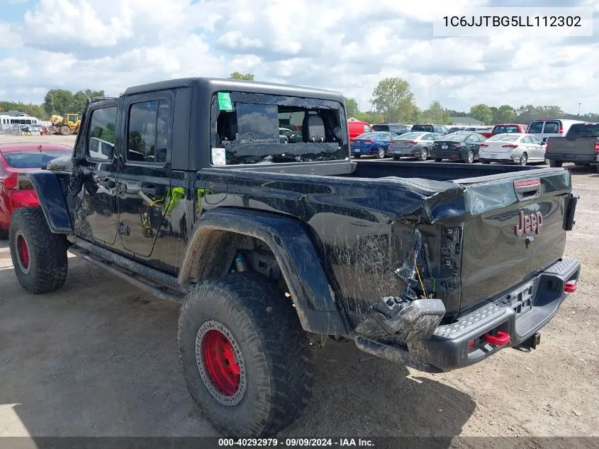 2020 Jeep Gladiator Rubicon 4X4 VIN: 1C6JJTBG5LL112302 Lot: 40292979