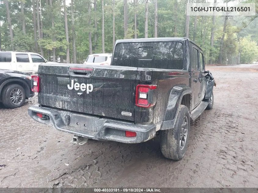 2020 Jeep Gladiator Overland VIN: 1C6HJTFG4LL216501 Lot: 40333181