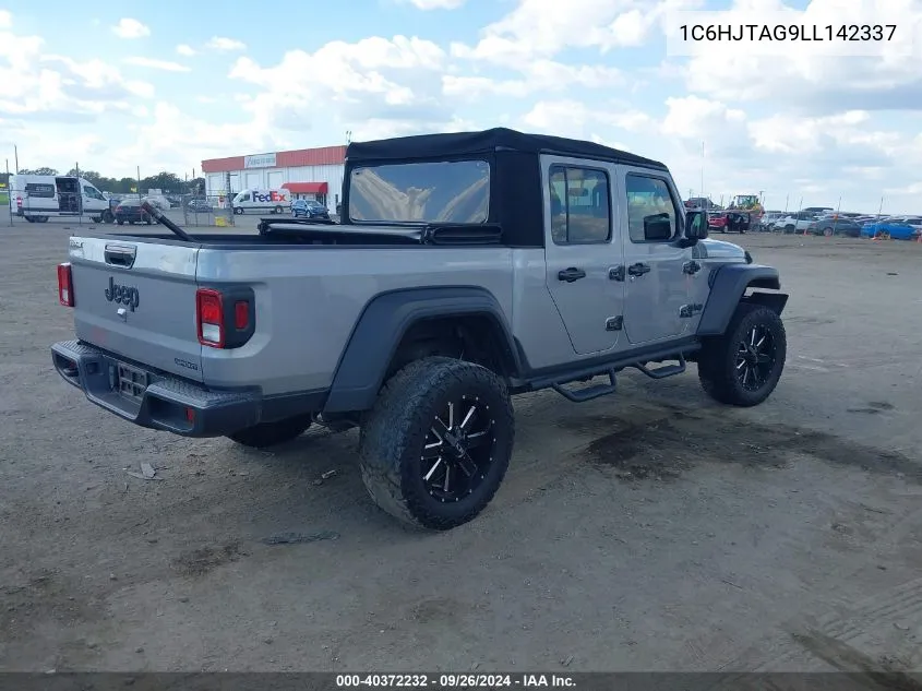 2020 Jeep Gladiator Sport S 4X4 VIN: 1C6HJTAG9LL142337 Lot: 40372232