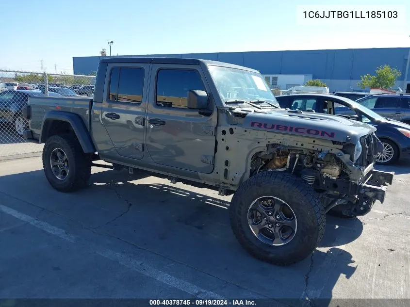 2020 Jeep Gladiator Rubicon 4X4 VIN: 1C6JJTBG1LL185103 Lot: 40378745