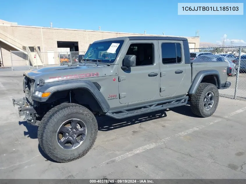 2020 Jeep Gladiator Rubicon 4X4 VIN: 1C6JJTBG1LL185103 Lot: 40378745