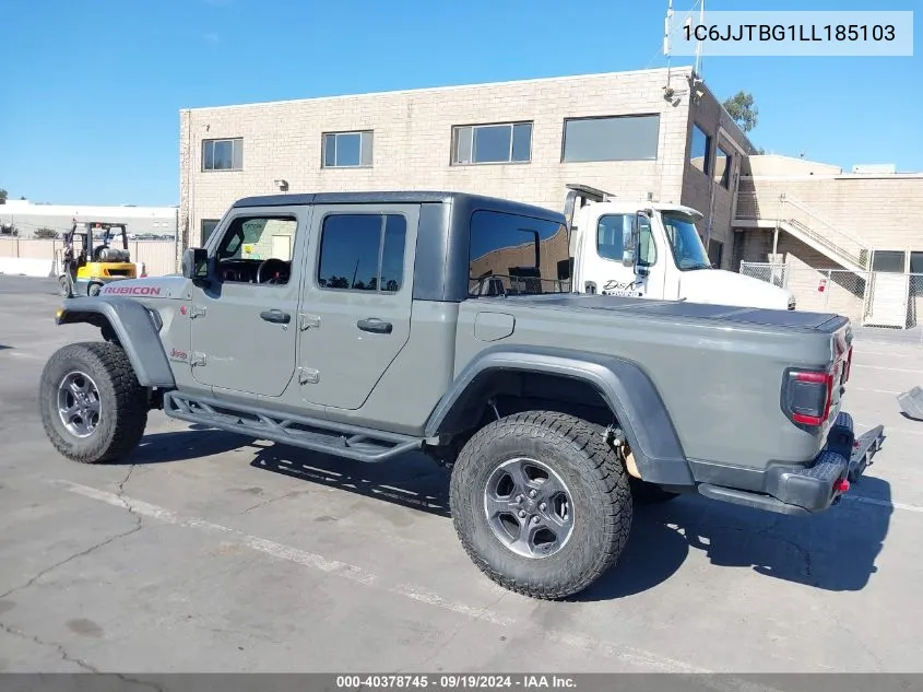 2020 Jeep Gladiator Rubicon 4X4 VIN: 1C6JJTBG1LL185103 Lot: 40378745