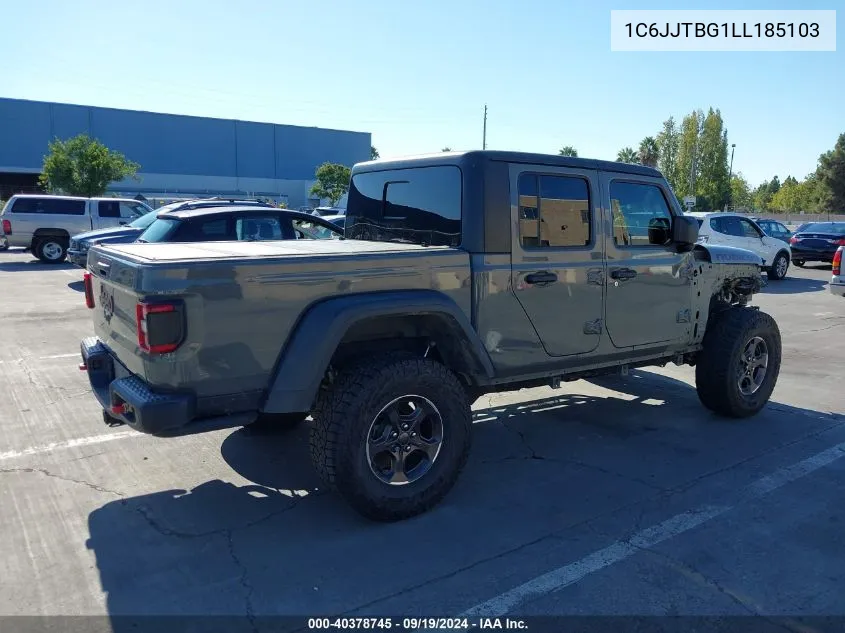 2020 Jeep Gladiator Rubicon 4X4 VIN: 1C6JJTBG1LL185103 Lot: 40378745