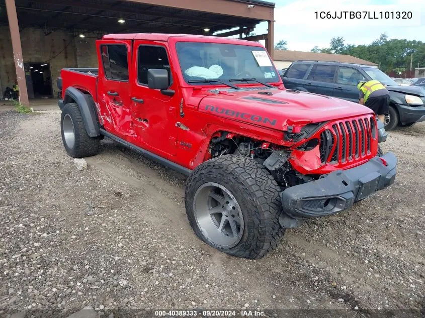 2020 Jeep Gladiator Rubicon 4X4 VIN: 1C6JJTBG7LL101320 Lot: 40389333