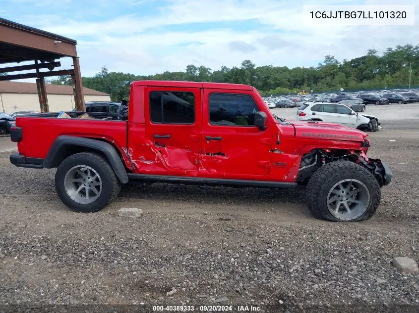 2020 Jeep Gladiator Rubicon 4X4 VIN: 1C6JJTBG7LL101320 Lot: 40389333