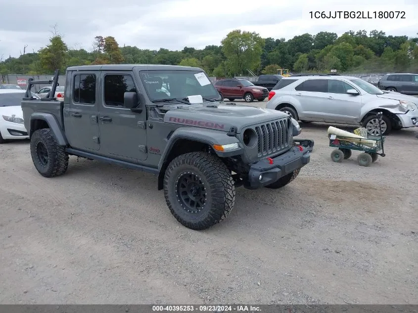 2020 Jeep Gladiator Rubicon 4X4 VIN: 1C6JJTBG2LL180072 Lot: 40395253