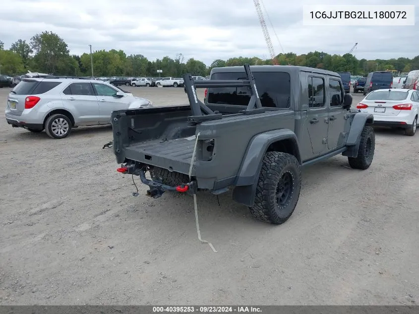 2020 Jeep Gladiator Rubicon 4X4 VIN: 1C6JJTBG2LL180072 Lot: 40395253