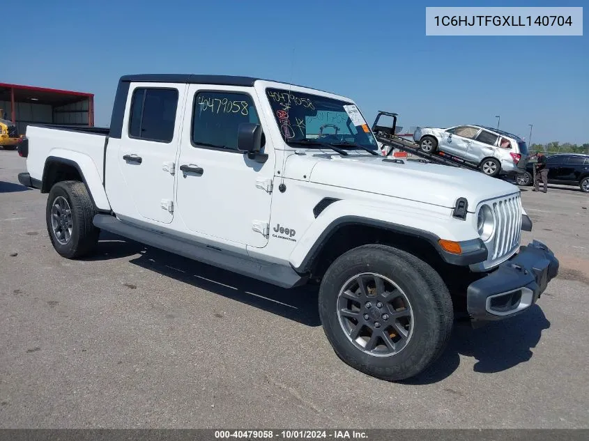 2020 Jeep Gladiator Overland 4X4 VIN: 1C6HJTFGXLL140704 Lot: 40479058