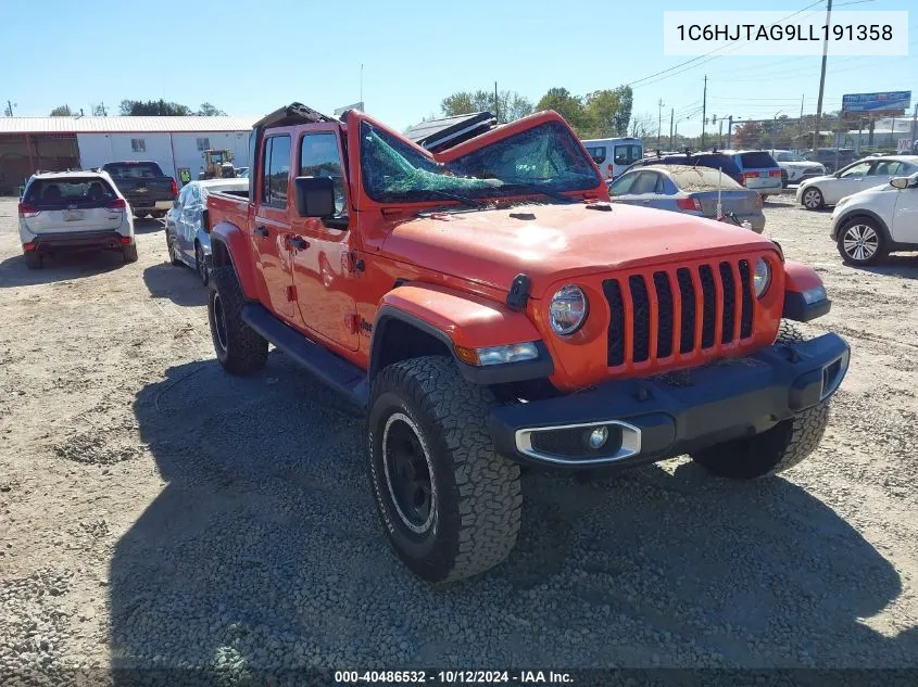 2020 Jeep Gladiator Sport S 4X4 VIN: 1C6HJTAG9LL191358 Lot: 40486532