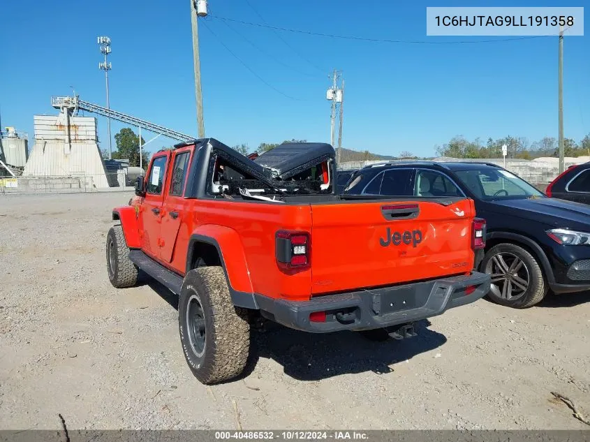 2020 Jeep Gladiator Sport S 4X4 VIN: 1C6HJTAG9LL191358 Lot: 40486532