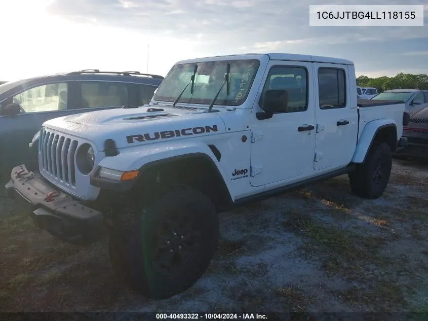 1C6JJTBG4LL118155 2020 Jeep Gladiator Rubicon 4X4