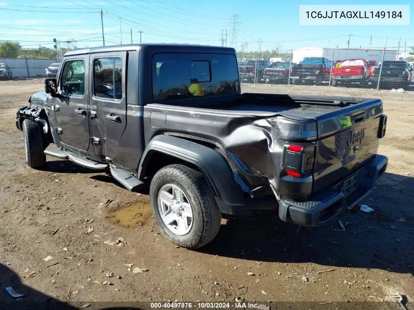 2020 Jeep Gladiator Sport S 4X4 VIN: 1C6JJTAGXLL149184 Lot: 40497876