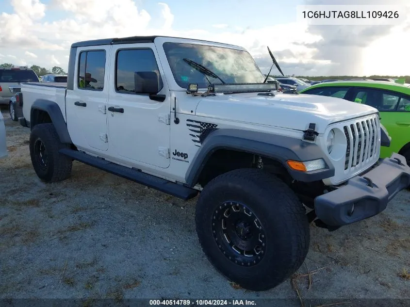 2020 Jeep Gladiator Sport S 4X4 VIN: 1C6HJTAG8LL109426 Lot: 40514789