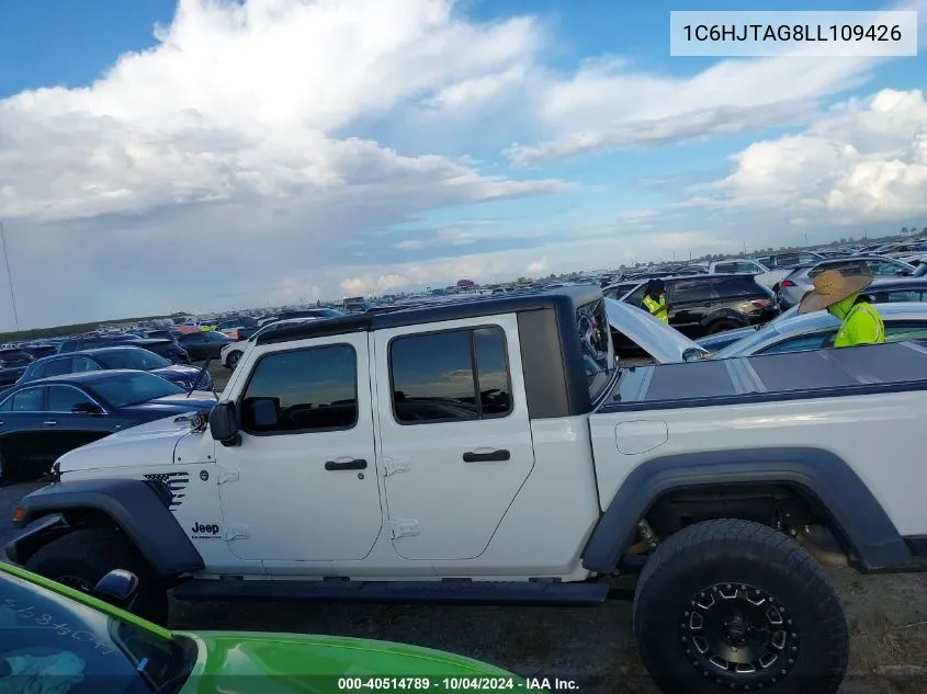 2020 Jeep Gladiator Sport S 4X4 VIN: 1C6HJTAG8LL109426 Lot: 40514789