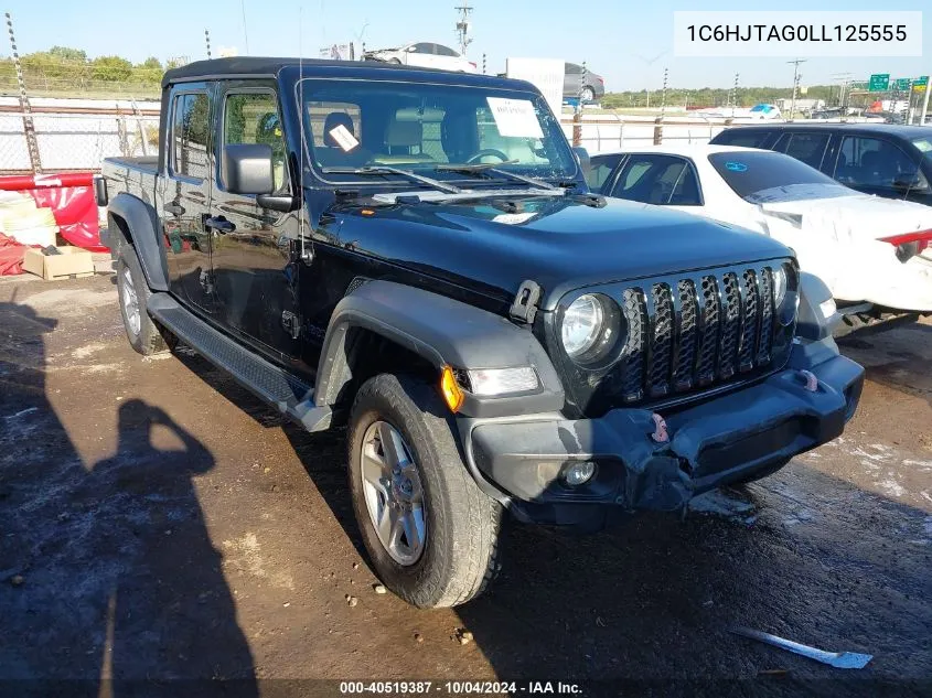 2020 Jeep Gladiator Sport S 4X4 VIN: 1C6HJTAG0LL125555 Lot: 40519387