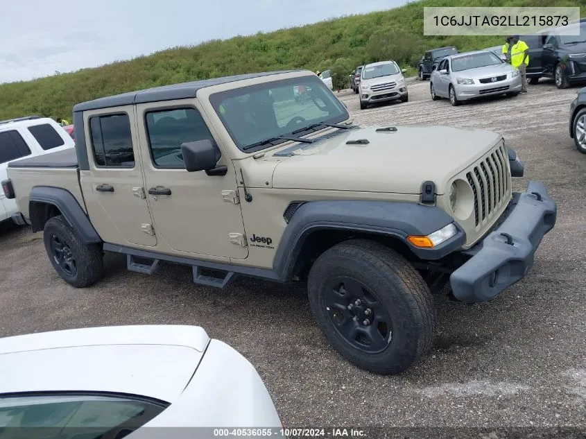 2020 Jeep Gladiator Sport 4X4 VIN: 1C6JJTAG2LL215873 Lot: 40536055