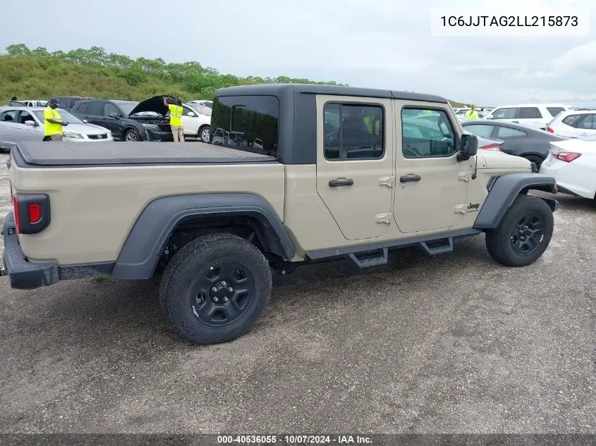 2020 Jeep Gladiator Sport 4X4 VIN: 1C6JJTAG2LL215873 Lot: 40536055