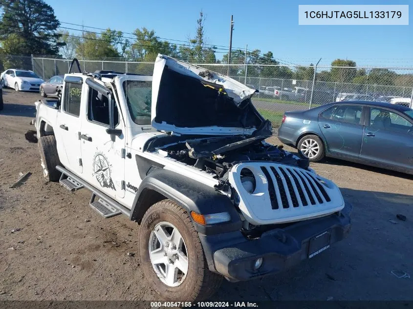 2020 Jeep Gladiator Sport S 4X4 VIN: 1C6HJTAG5LL133179 Lot: 40547155