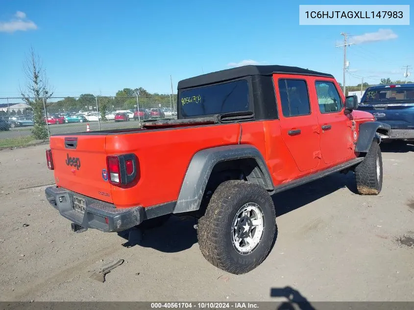 2020 Jeep Gladiator Sport S 4X4 VIN: 1C6HJTAGXLL147983 Lot: 40561704