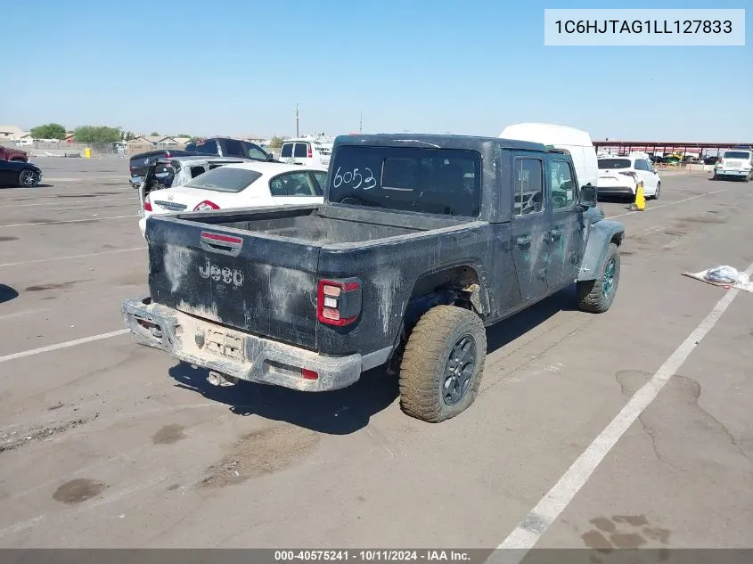 2020 Jeep Gladiator Sport S 4X4 VIN: 1C6HJTAG1LL127833 Lot: 40575241