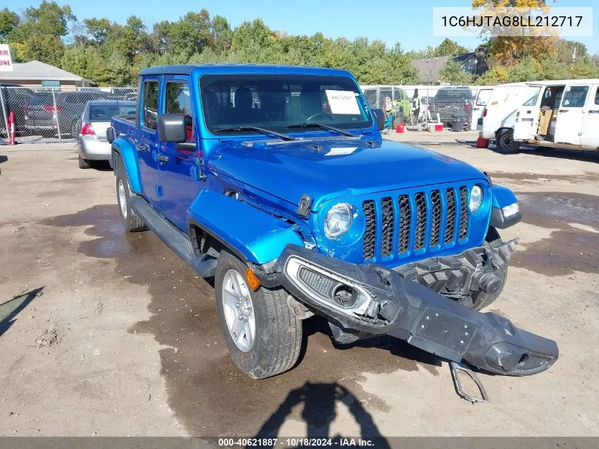 2020 Jeep Gladiator Sport S 4X4 VIN: 1C6HJTAG8LL212717 Lot: 40621887