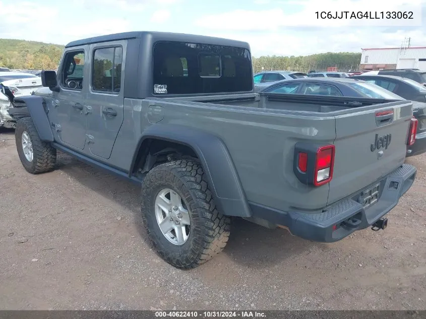 2020 Jeep Gladiator Sport S 4X4 VIN: 1C6JJTAG4LL133062 Lot: 40622410