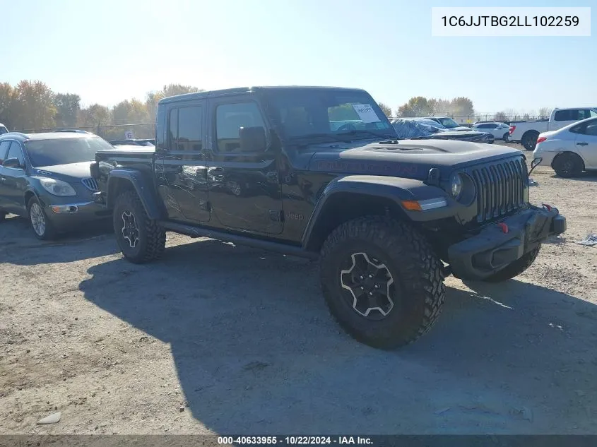 2020 Jeep Gladiator Rubicon 4X4 VIN: 1C6JJTBG2LL102259 Lot: 40633955