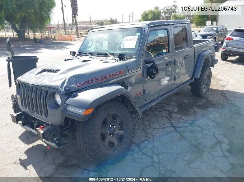 2020 Jeep Gladiator Mojave 4X4 VIN: 1C6JJTEG7LL206743 Lot: 40647812