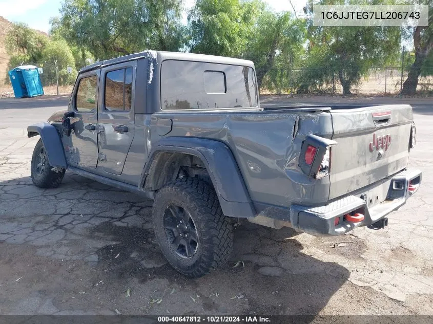 2020 Jeep Gladiator Mojave 4X4 VIN: 1C6JJTEG7LL206743 Lot: 40647812