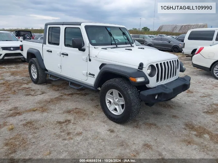 2020 Jeep Gladiator Sport S 4X4 VIN: 1C6HJTAG4LL109990 Lot: 40689314