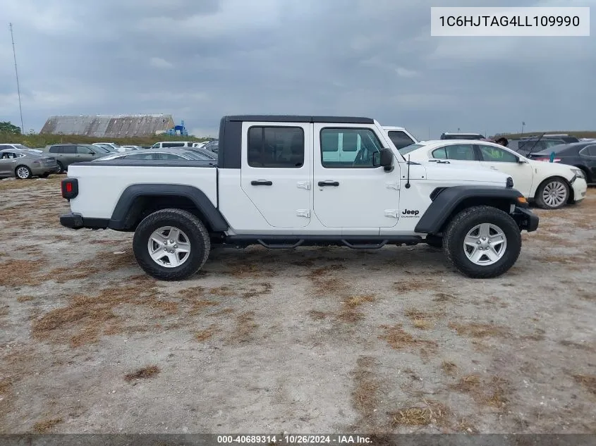 2020 Jeep Gladiator Sport S 4X4 VIN: 1C6HJTAG4LL109990 Lot: 40689314