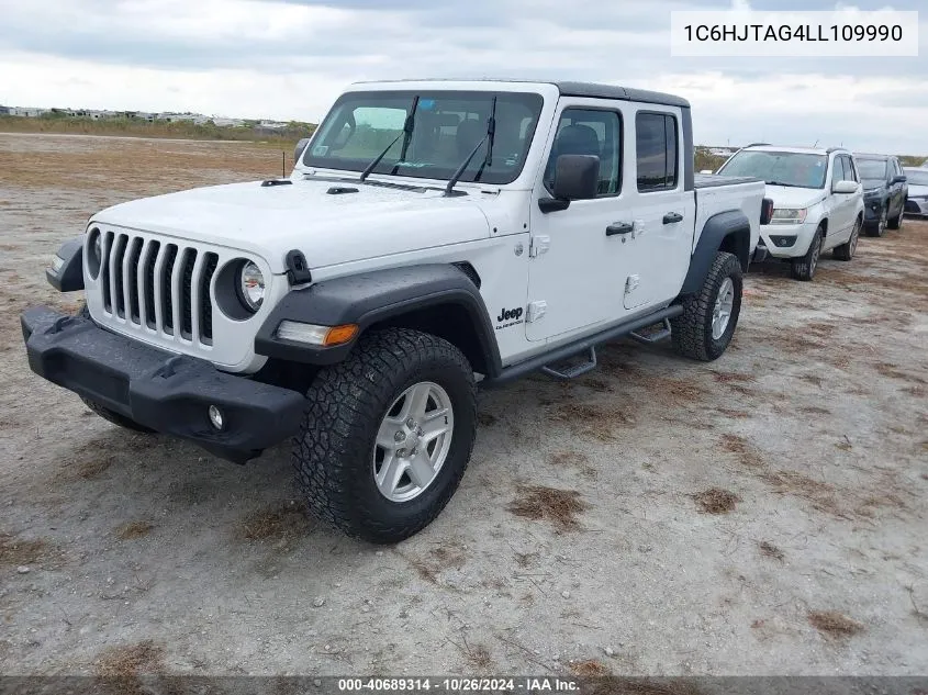 2020 Jeep Gladiator Sport S 4X4 VIN: 1C6HJTAG4LL109990 Lot: 40689314